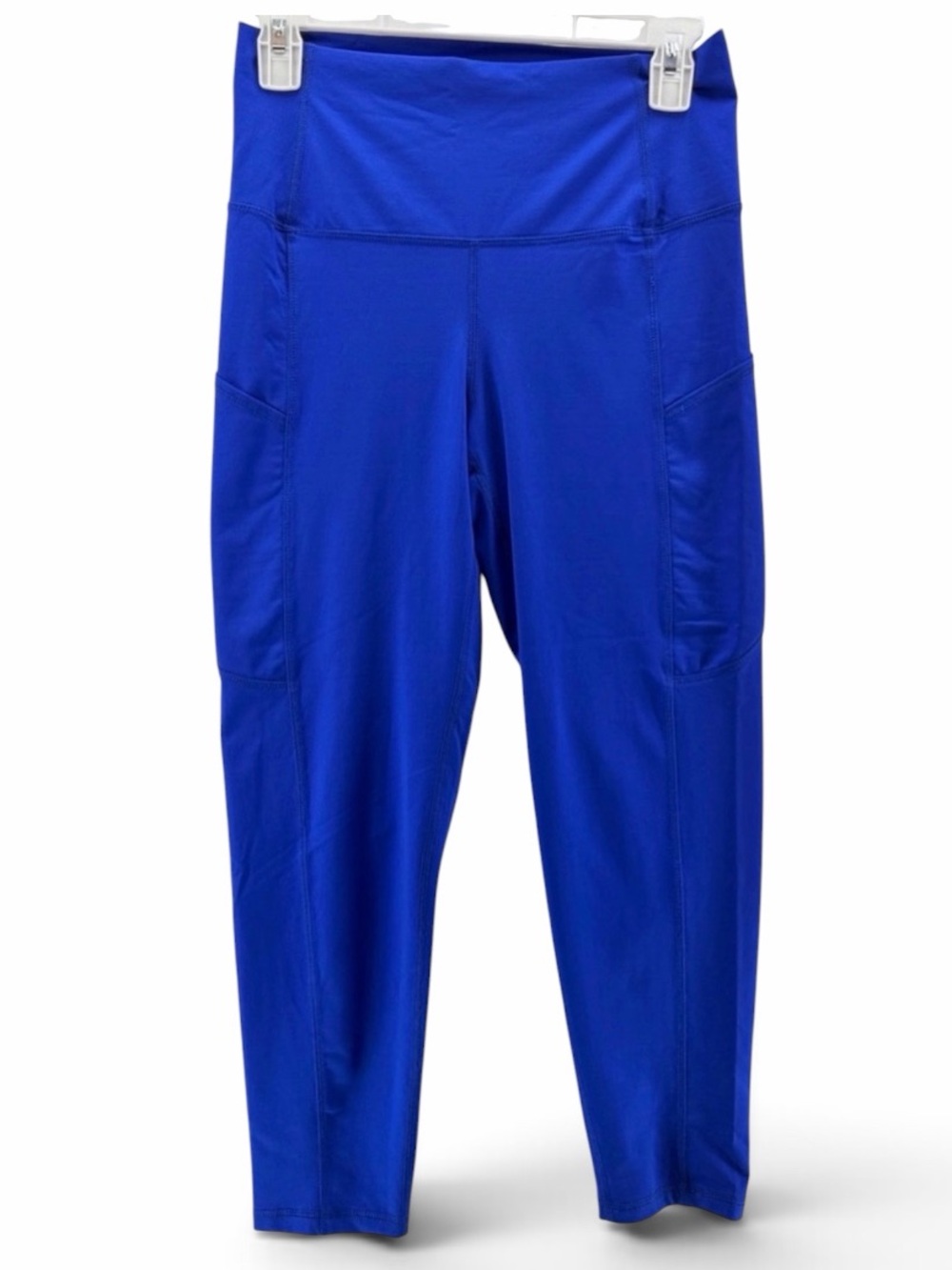 Lauren Ralph Lauren Cobalt Blue High-Waist Pocket Crop Leggings Size Medium